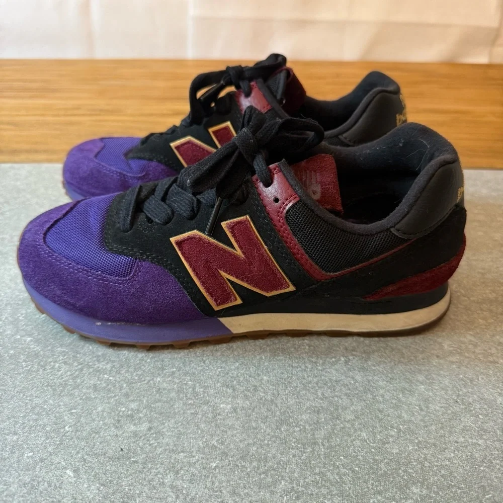 New Balance 574 My Story Matters Black History Month Sneaker Black Purple Size 7
